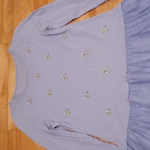 Children 's Place Blue sparkle ✨️ dress size 10 - Picture 2 of 6